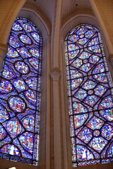 Vitraux de la cathédrale de Chartres. France