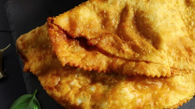 chebureks with meat. Tasty and appetizing food