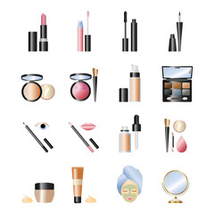 Colored Icon Series Beauty Makeup Icon