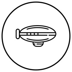 Zeppelin Line Icon © SAMDesigning