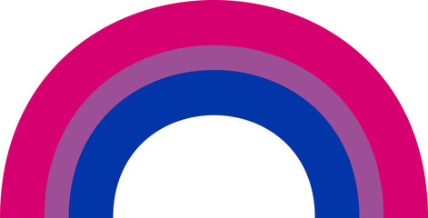 Bisexual Pride Flag Human rights concept Rainbow - obrazy, fototapety, plakaty