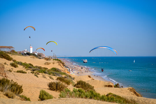 vuelo en parapente en Matalasca&ntilde;as con DParapente
