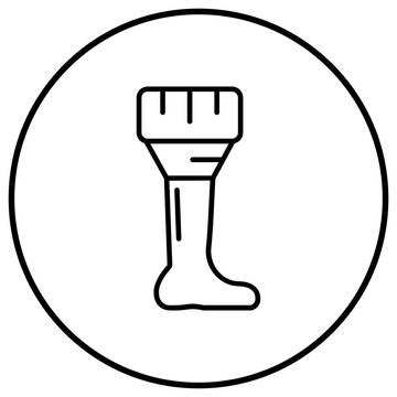 Pegleg Line Icon