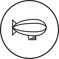 Zeppelin Line Icon © SAMDesigning