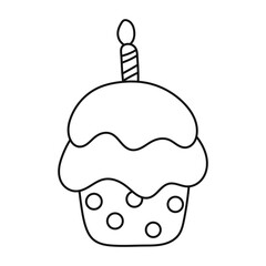 Birthday Cupcake icon.