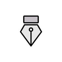 pen tool icon. Can be used for web, logo, mobile app, UI, UX on white background