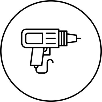recommend clip art: Drilling Machine Line Icon