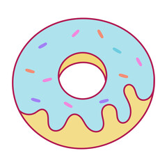 Obraz premium Donut icon.