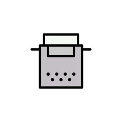 typewriter icon. Can be used for web, logo, mobile app, UI, UX on white background