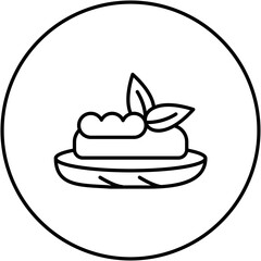 Bruschetta Line Icon