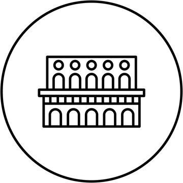 recommend clip art: Aqueduct Line Icon