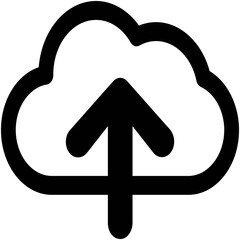 cloud uploading Isolated Vector icon which can easily modify or edit

