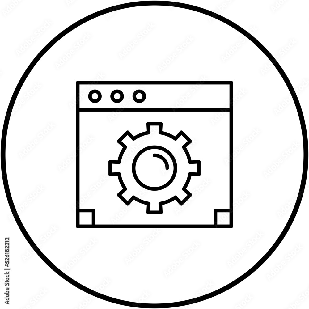 Poster web optimization line icon