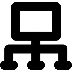 Network Hierarchy Vector Icon