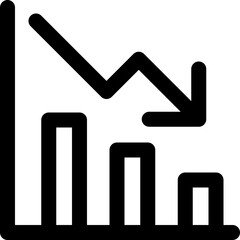 Loss Chart Vector Icon