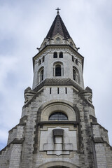 Fototapeta na wymiar Basilica of the Visitation is chapel of monastery of Visitation in Annecy. Annecy is prefecture and largest city of Haute-Savoie department in Auvergne-Rhone-Alpes region of Southeastern France.
