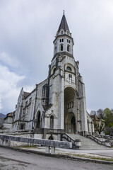 Obraz premium Basilica of the Visitation is chapel of monastery of Visitation in Annecy. Annecy is prefecture and largest city of Haute-Savoie department in Auvergne-Rhone-Alpes region of Southeastern France.