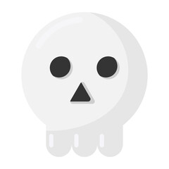 Halloween skull icon.