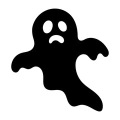 Halloween ghost icon cartoon.