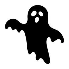 Halloween ghost icon cartoon.