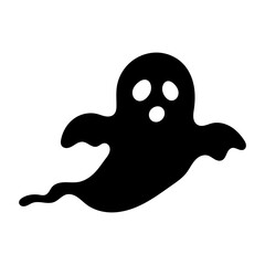 Halloween ghost icon cartoon.