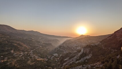 when the sun touch the mountain , Lebanon