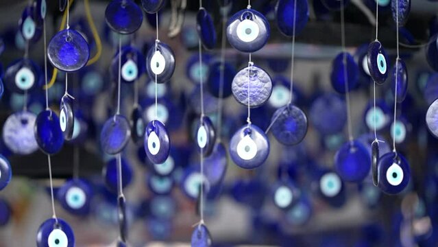 the nazar is an amulet in the shape of a stylized eye, believed to offer protection from the evil eye
