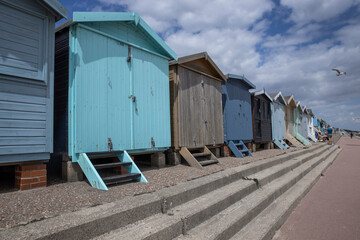 essex, frinton on sea, coast, beach, sea resort, beach houses, , uk, great brittain, uk, 