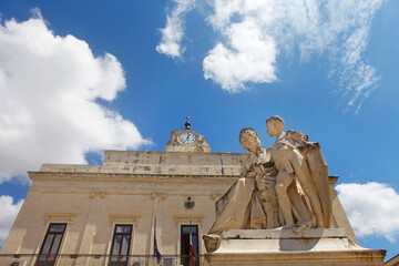 Maglie, monument dedicated to the duchess and philanthropist Francesca Capece, Salento, Apulia,...