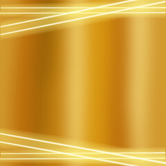 Gold Christmas background, gold frame, stars
