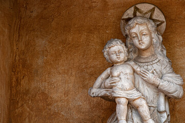 Carmel Mission Statuary in Carmel, California.