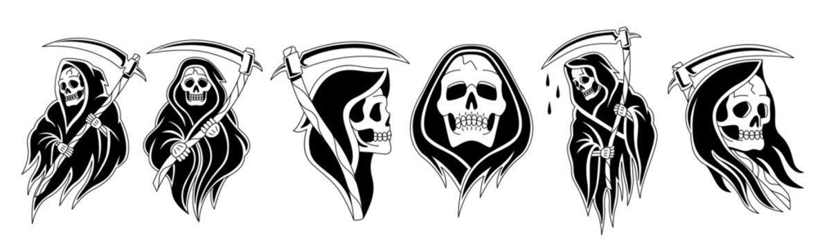 Tribal Tattoo Skull Death Design Stock Vector (Royalty Free) 2184343149 |  Shutterstock