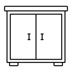 Cupboard Line Icon