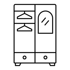 Wall Cabinet Line Icon