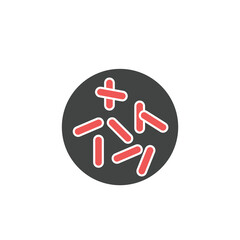 probiotics bacteria icons  symbol vector elements for infographic web