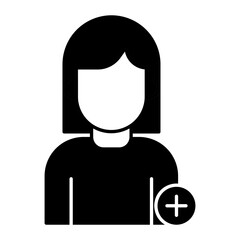 Add Friend Glyph Icon