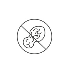 Nut free icons  symbol vector elements for infographic web