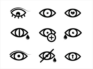 Human eye icon. Hand drawn symbol