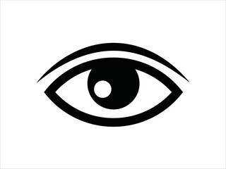 Human eye icon. Hand drawn symbol - obrazy, fototapety, plakaty