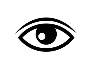 Foto op Aluminium Human eye icon. Hand drawn symbol © KHURSHED