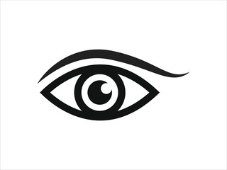 Human eye icon. Hand drawn symbol