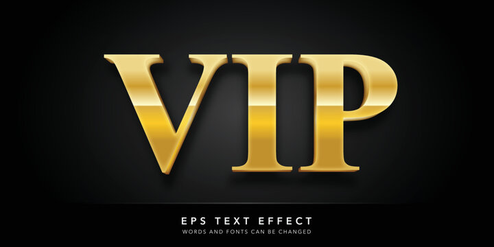 vip 3d editable text effect