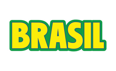 Brazil banner design. Brazilian colors with flag elements.