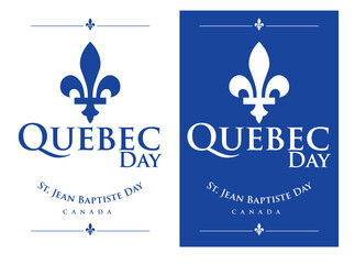 QUEBEC Day with ST. jean babtiste Day and city symbol can be use for poster banner celebration advertisement product design food and beverage label special event - obrazy, fototapety, plakaty