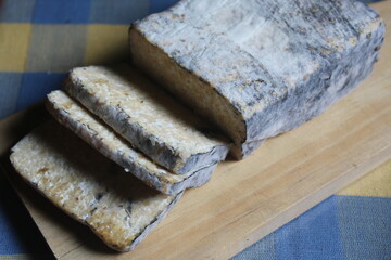 Menjes is a soy-based food commonly found in East Java, Indonesia