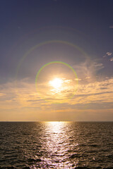 二色の浜パークタウンから見る夕日