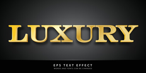 luxury 3d editable text effect