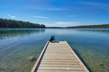 Obraz premium East Blue Lake