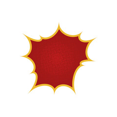 red cartoon brush comic vintage halftone pop graphic