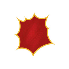 red cartoon brush comic vintage halftone pop graphic